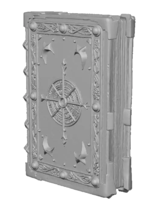 3D model for A dusty grimoire with spiderwebs , #Halloween2025#