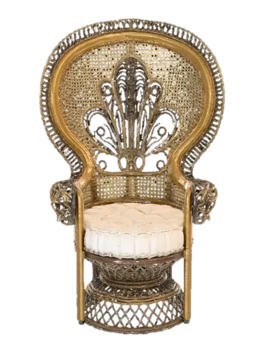 Peacock Chair 3D model, vytvořený pomocí AI
