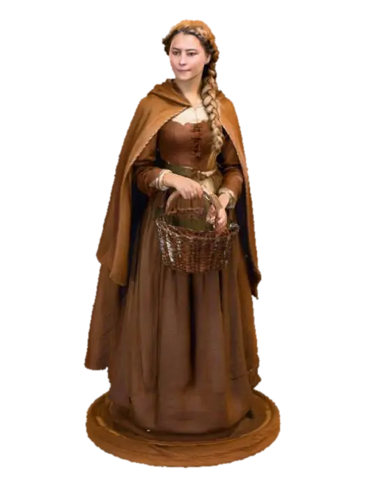 Market Maiden - Trader 3D model, vytvořený pomocí AI