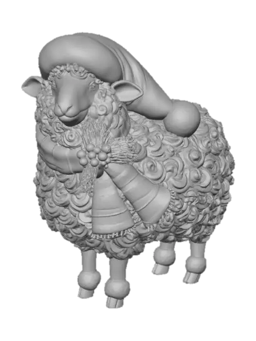 3D model for Holiday Lamb Ornament, #Christmas2025#