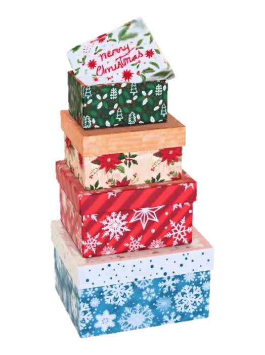 Christmas Gift Boxes Stack, #Christmas2025# - Present 3D model, vytvořený pomocí AI
