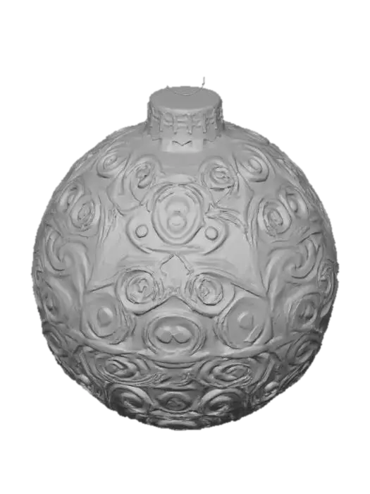 3D model for Golden Swirl Ornament, #Christmas2025#