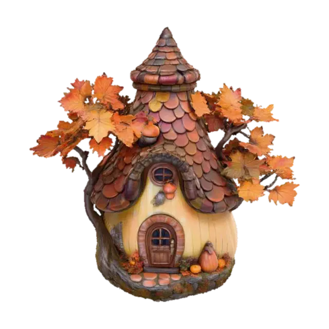 3D model for Pumpkin Cottage