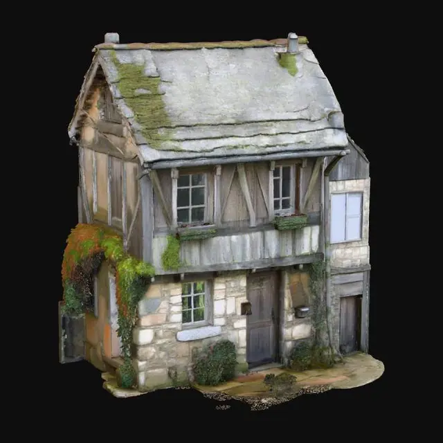 3D model for Rustic Old Cottage