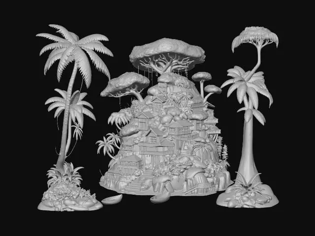 3D model for Treehouse Island