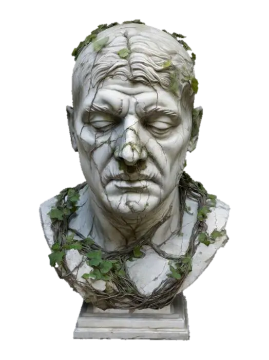 Highly Detailed headless stone Marble statue bust, Hand Painted realistic style, An… - Decayed 3D model, vytvořený pomocí AI