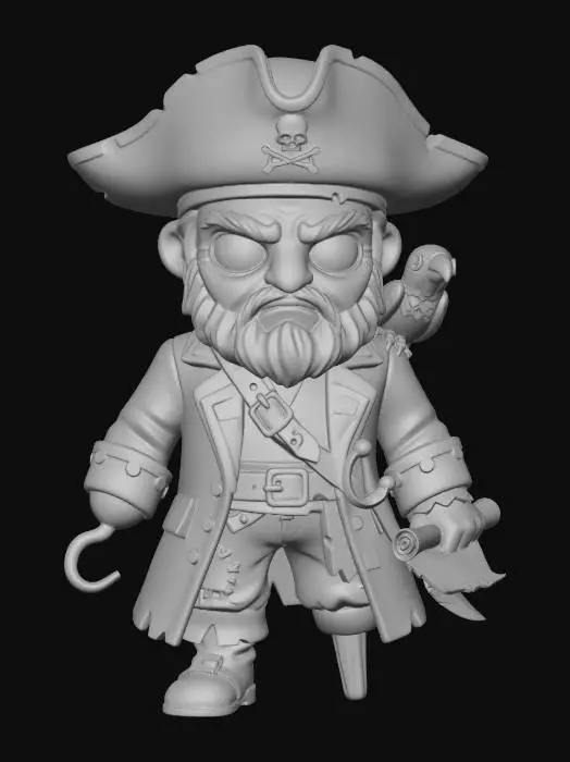 3D model for Chibi pirate