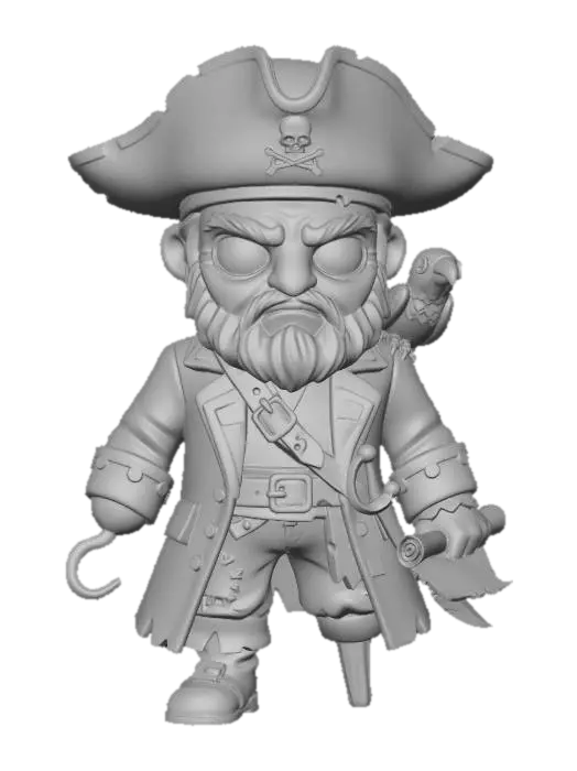 3D model for Chibi pirate