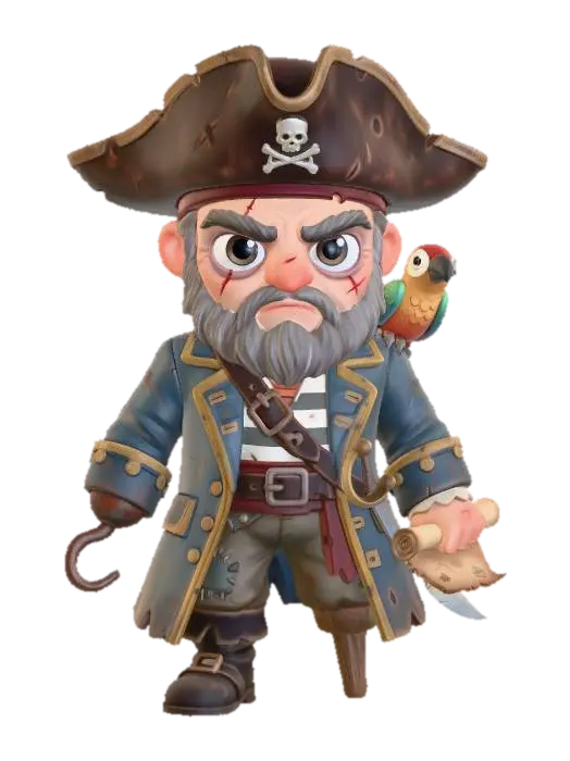 3D model for Chibi pirate