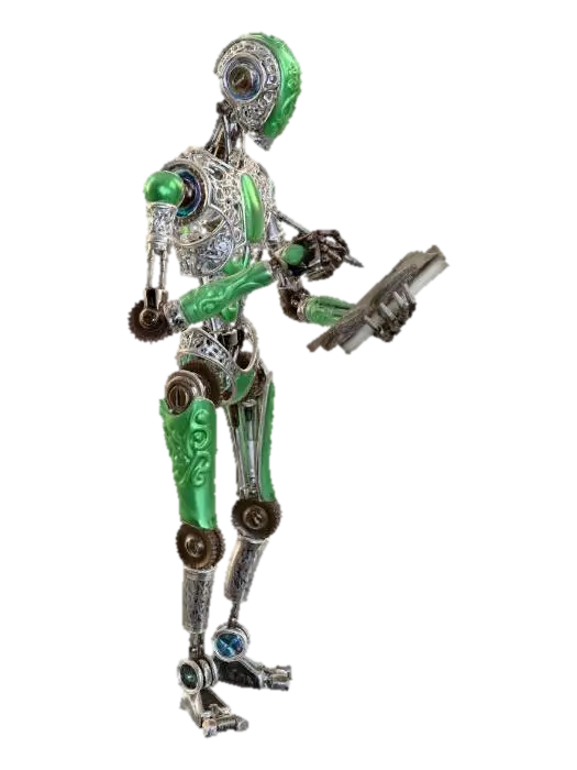 Modello 3D The Jade Scribe, generato dall’IA