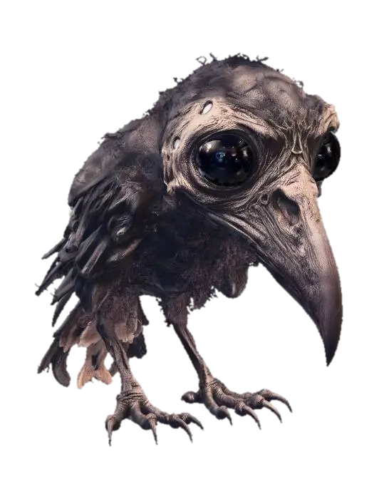Harbinger of Night 3D model, vytvořený pomocí AI