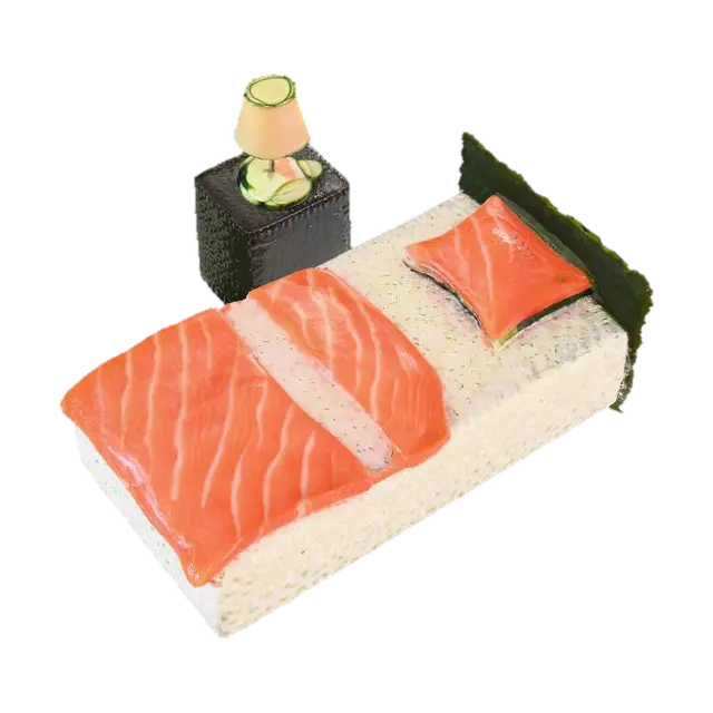 Sushi Dreams 3D model, vytvořený pomocí AI