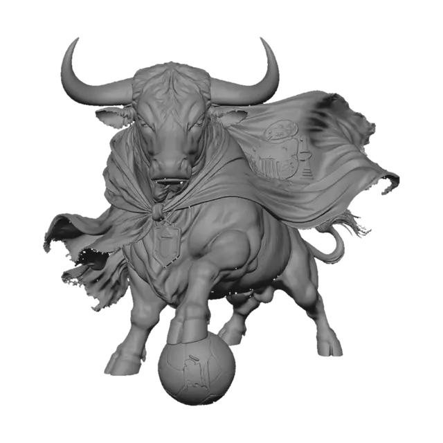 3D model for Spanish Flag-Bearing Bull