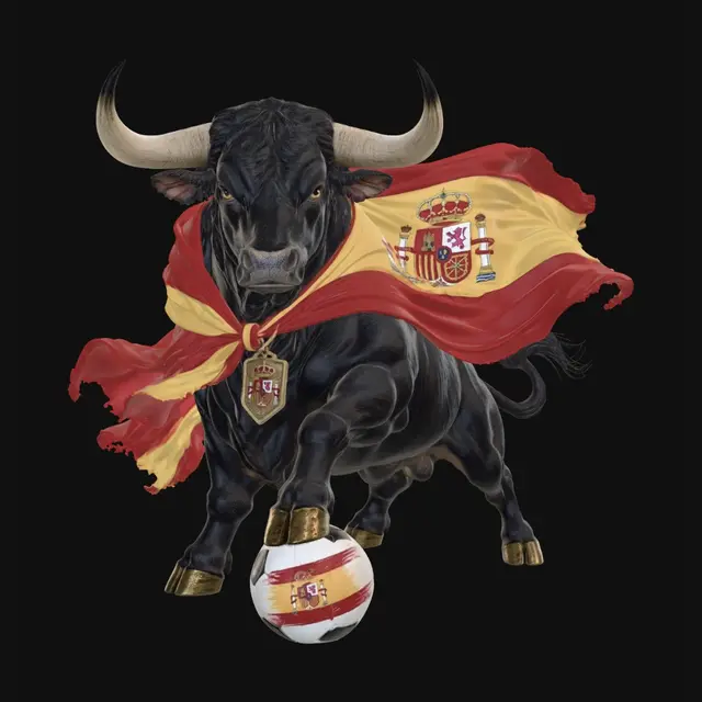 3D model for Spanish Flag-Bearing Bull
