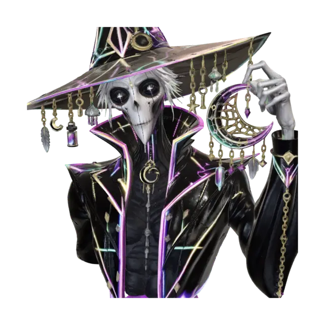 3D model for Neon Crescent Witch