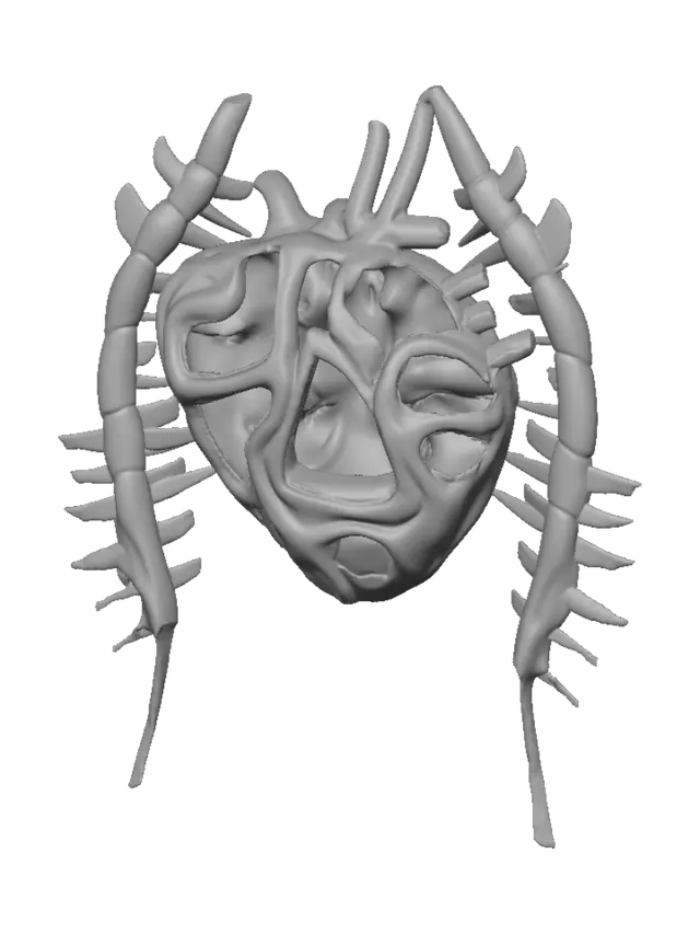 3D model for Neon Hollow Heart
