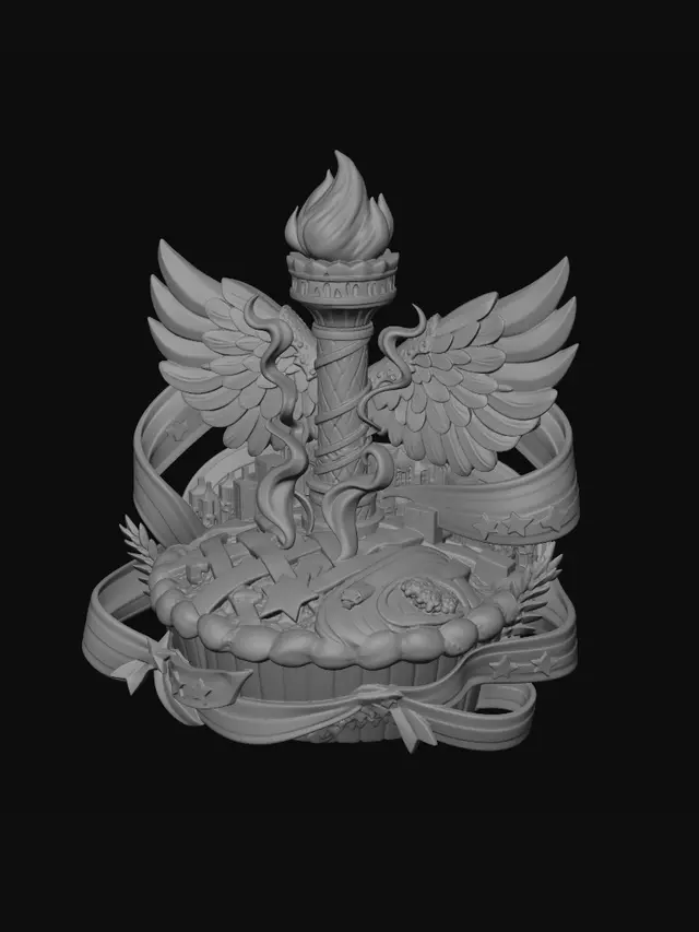 3D model for Liberty's Torch and the American Dream