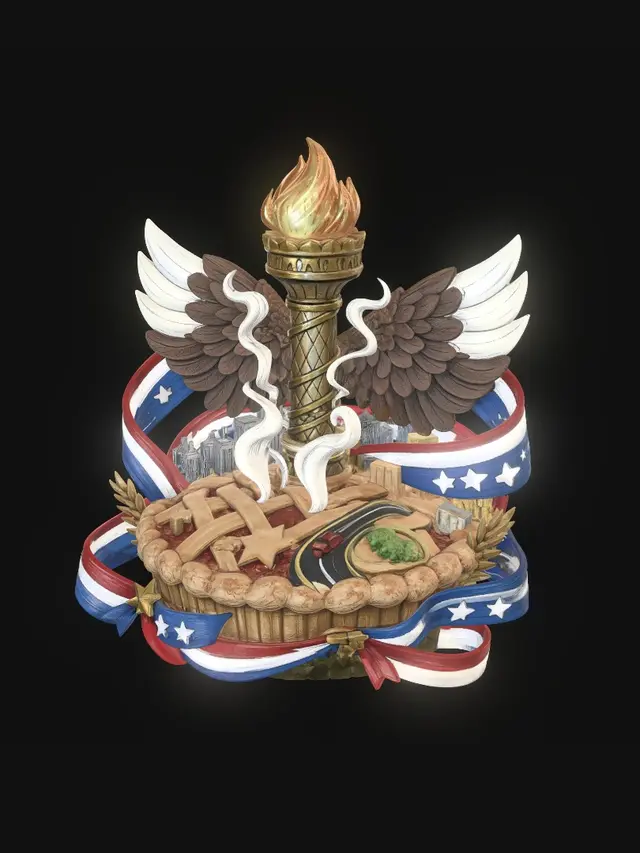 3D model for Liberty's Torch and the American Dream
