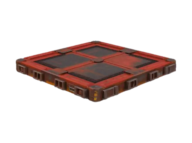 3D model for Red Rustic Panel