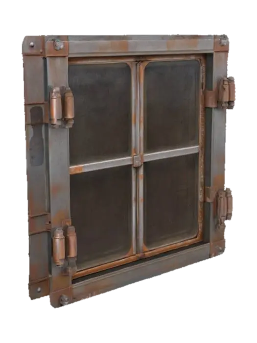 Metal Window 3D-model, gegenereerd door AI