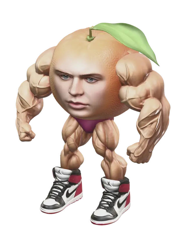 Odin Din Din Dun 3D model, vytvořený pomocí AI