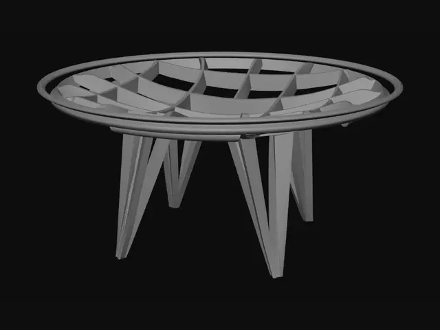 3D model for Lattice Round Glass Coffee Table