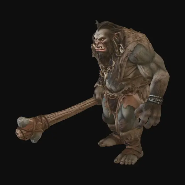 3D model for Ragged Ogre Berserker