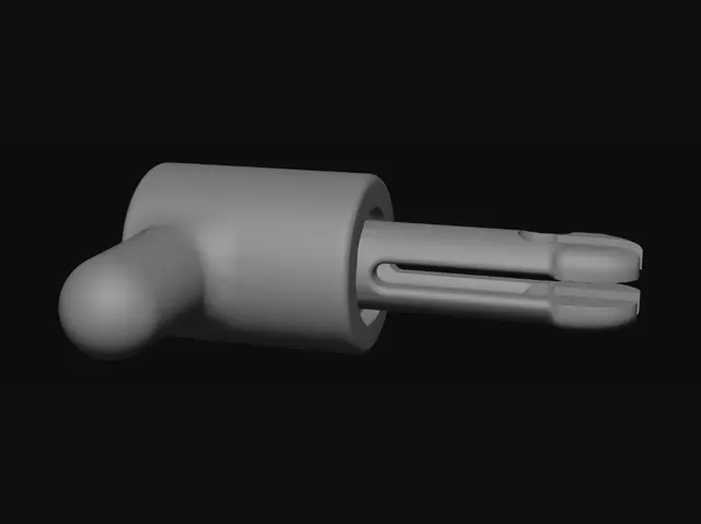 3D model for L-shaped hose connector