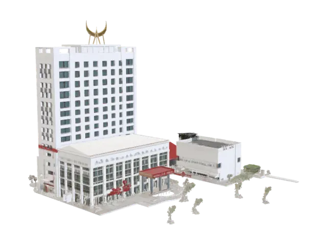 3D model for Mường Thanh Cà Mau Tower