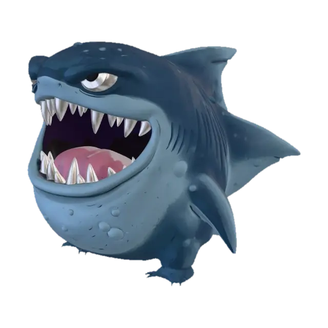 Chompzilla AI 생성 3D 모델