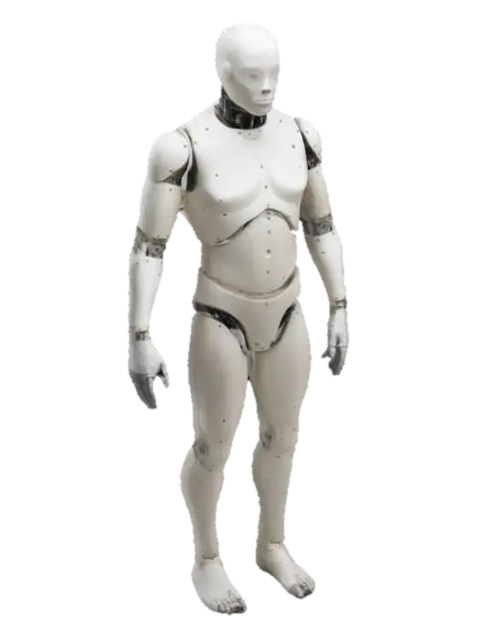 test dummy 3D model, vytvořený pomocí AI