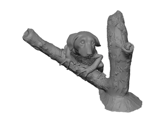3D model for Emerald Tree-Dwelling Dog