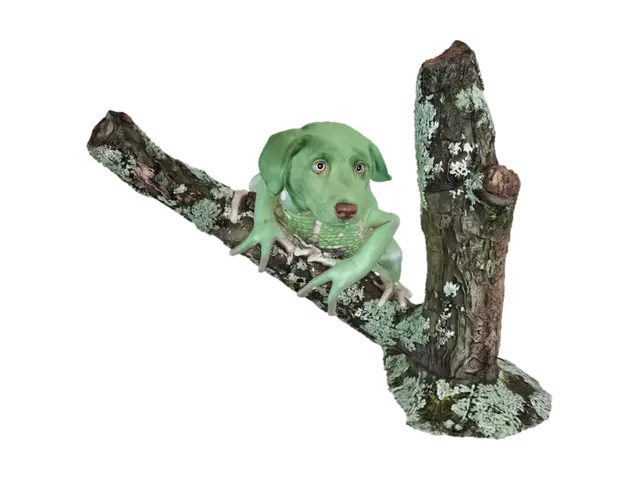 3D model for Emerald Tree-Dwelling Dog