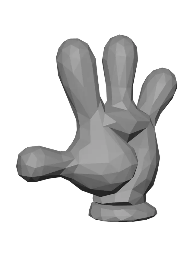 3D model for Open hand