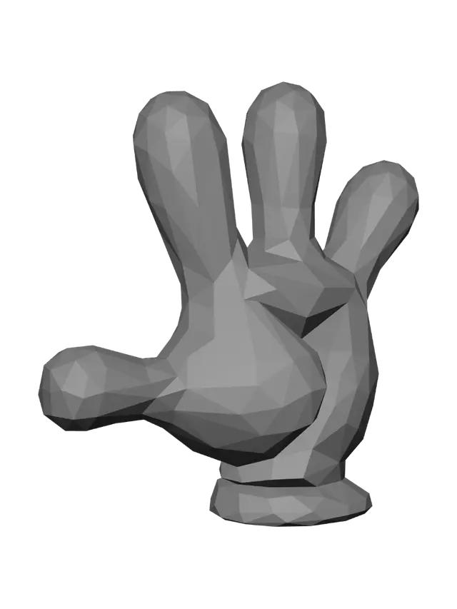 3D model for Open hand