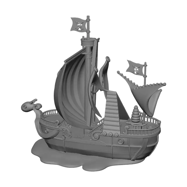 3D model for One Piece Ship