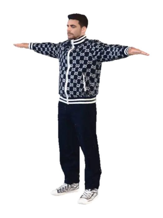 Cool Guys Open Arms - Greeting 3D model, vytvořený pomocí AI