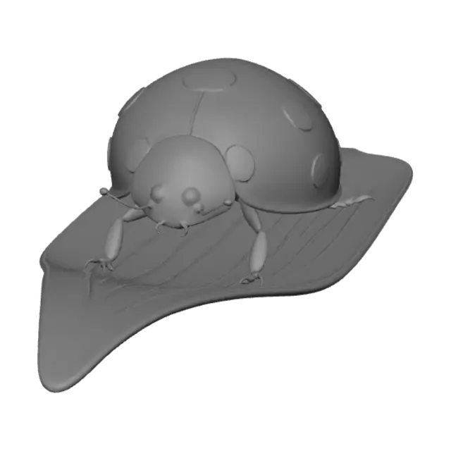 3D model for çok büyük olmayan uğur böceği