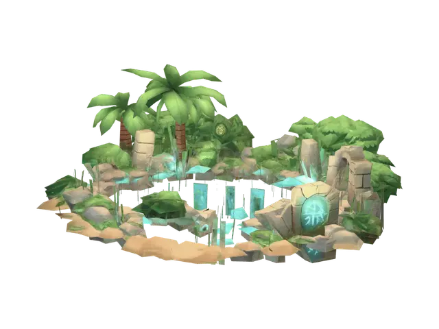 3D model for Azure Lagoon Ruins