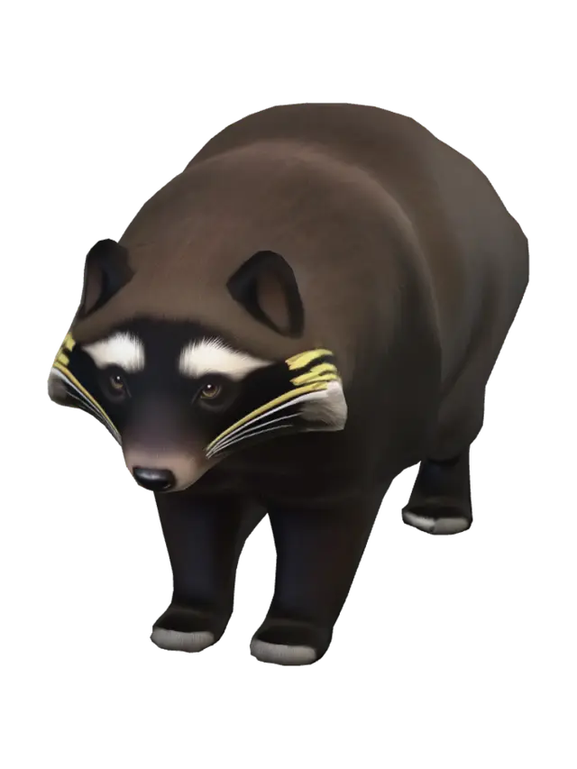 Alberta Wolverine 3D model, vytvořený pomocí AI