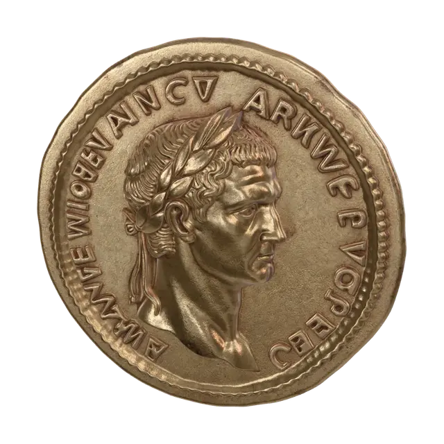 3D model for A Roman gold coin