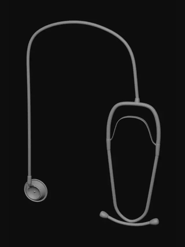 3D model for Blue stethoscope