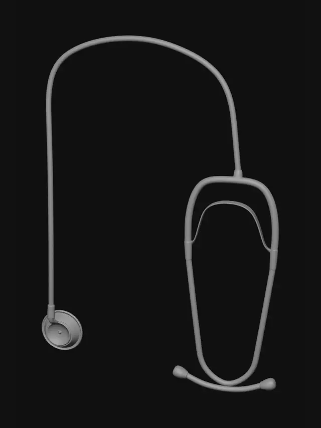 3D model for Blue stethoscope