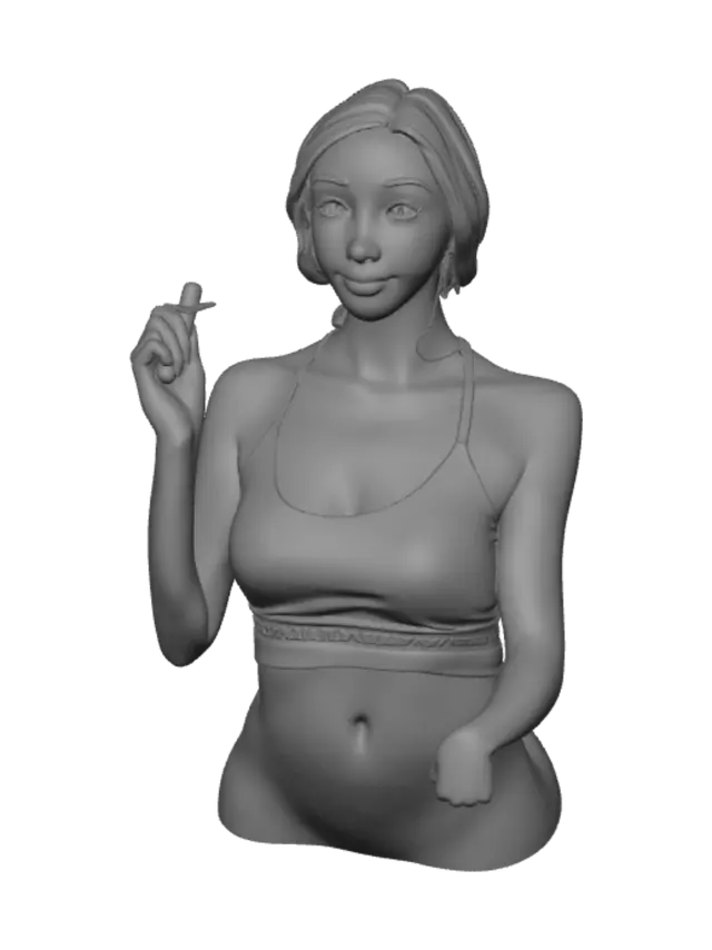 3D model for Selfie Moment in White
