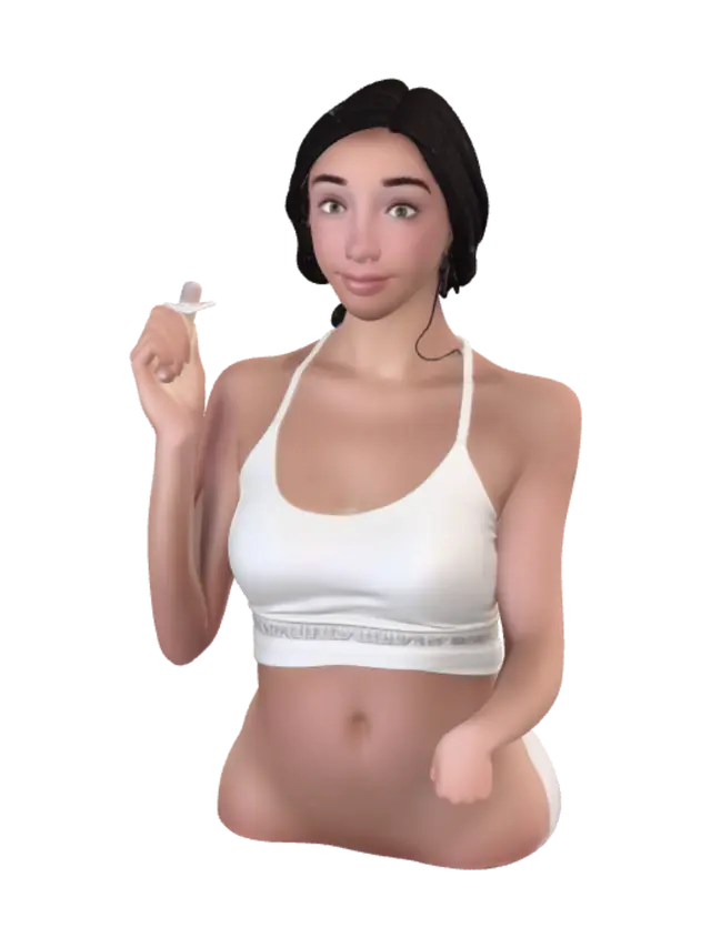 3D model for Selfie Moment in White