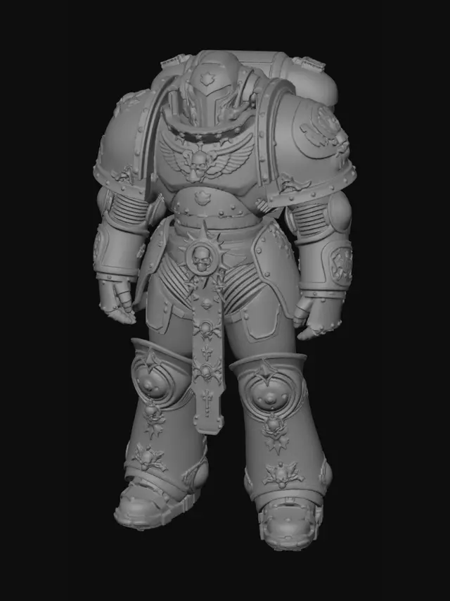 3D model for Golden Skull Custodian