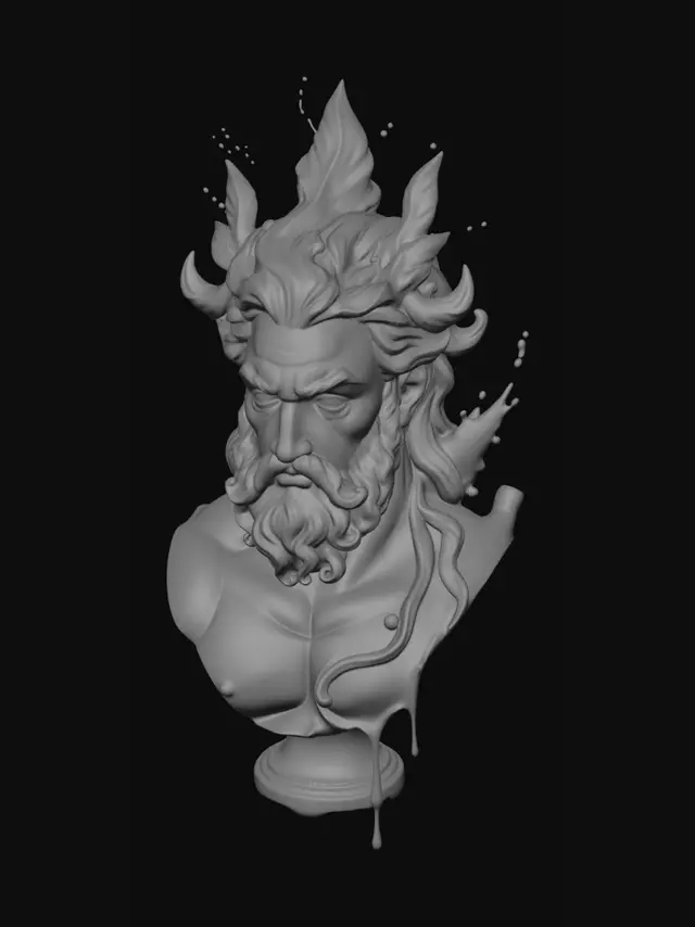 3D model for Melting Marble Titan