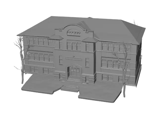 3D model for Holy Trinity School Exterior