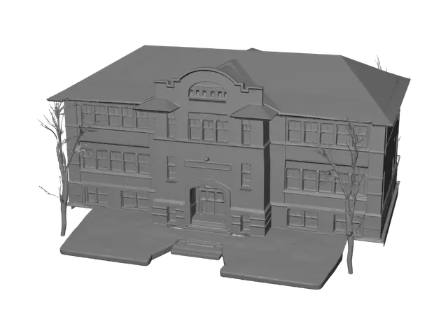3D model for Holy Trinity School Exterior