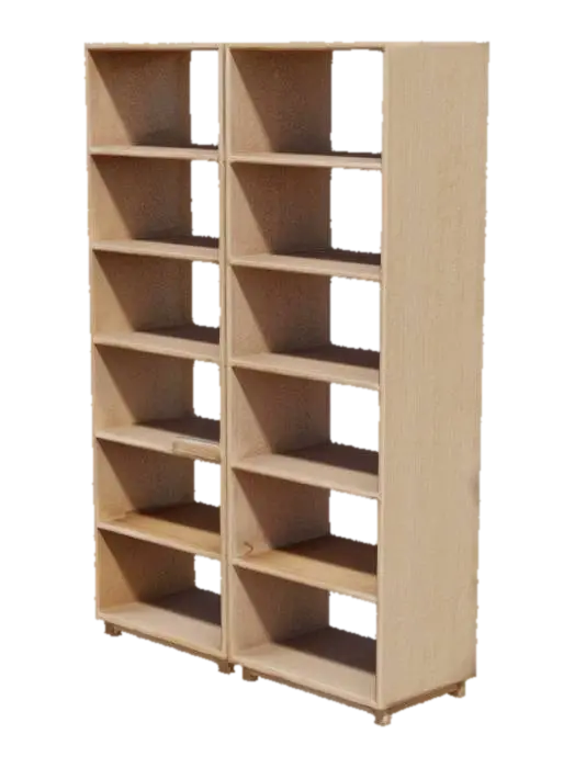 Serene Shelves 3D model, vytvořený pomocí AI